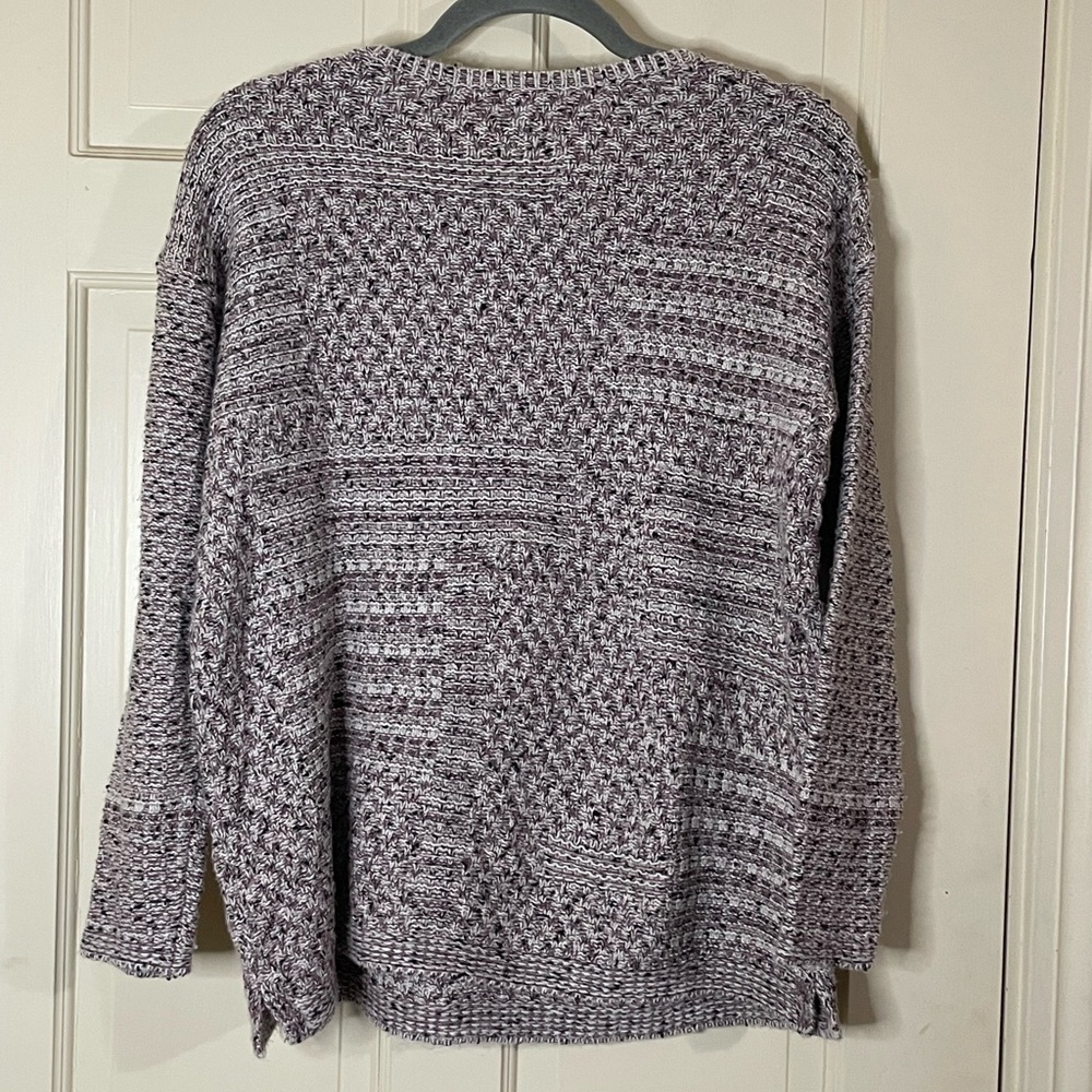 Pure Jill Sweater Women XS Mauve Knit Oversized Pullover Classic Colorful Casual - Picture 4 of 7